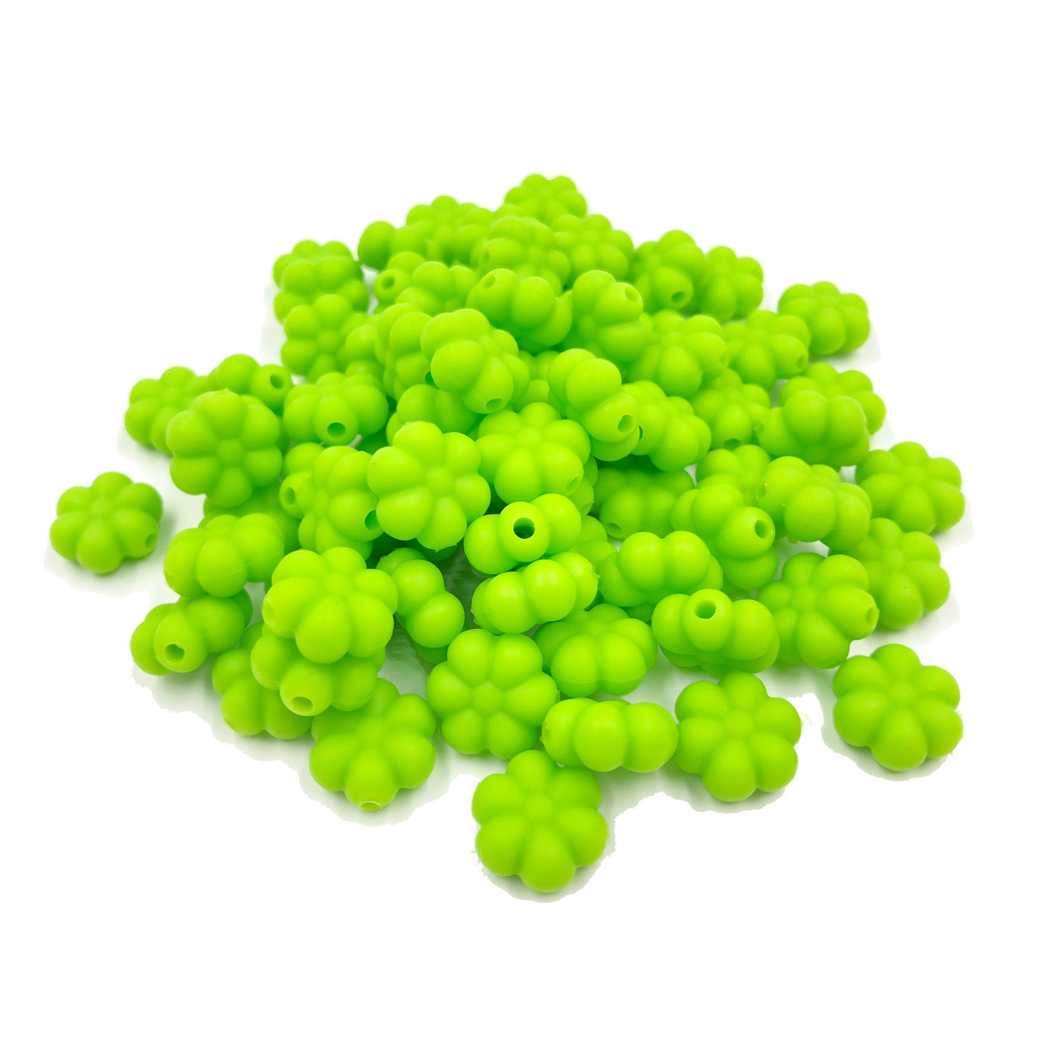 Cuentas sueltas de calabaza multicolor de calabaza de calabaza de silicona al por mayor